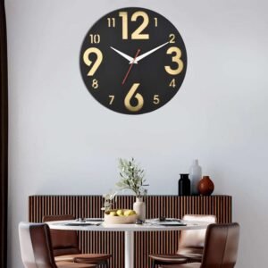Wooden Silent Non-Ticking Wall Clock for Home Stylish Latest Designer Wall Clock for Home Living Room Bedroom Office Hall